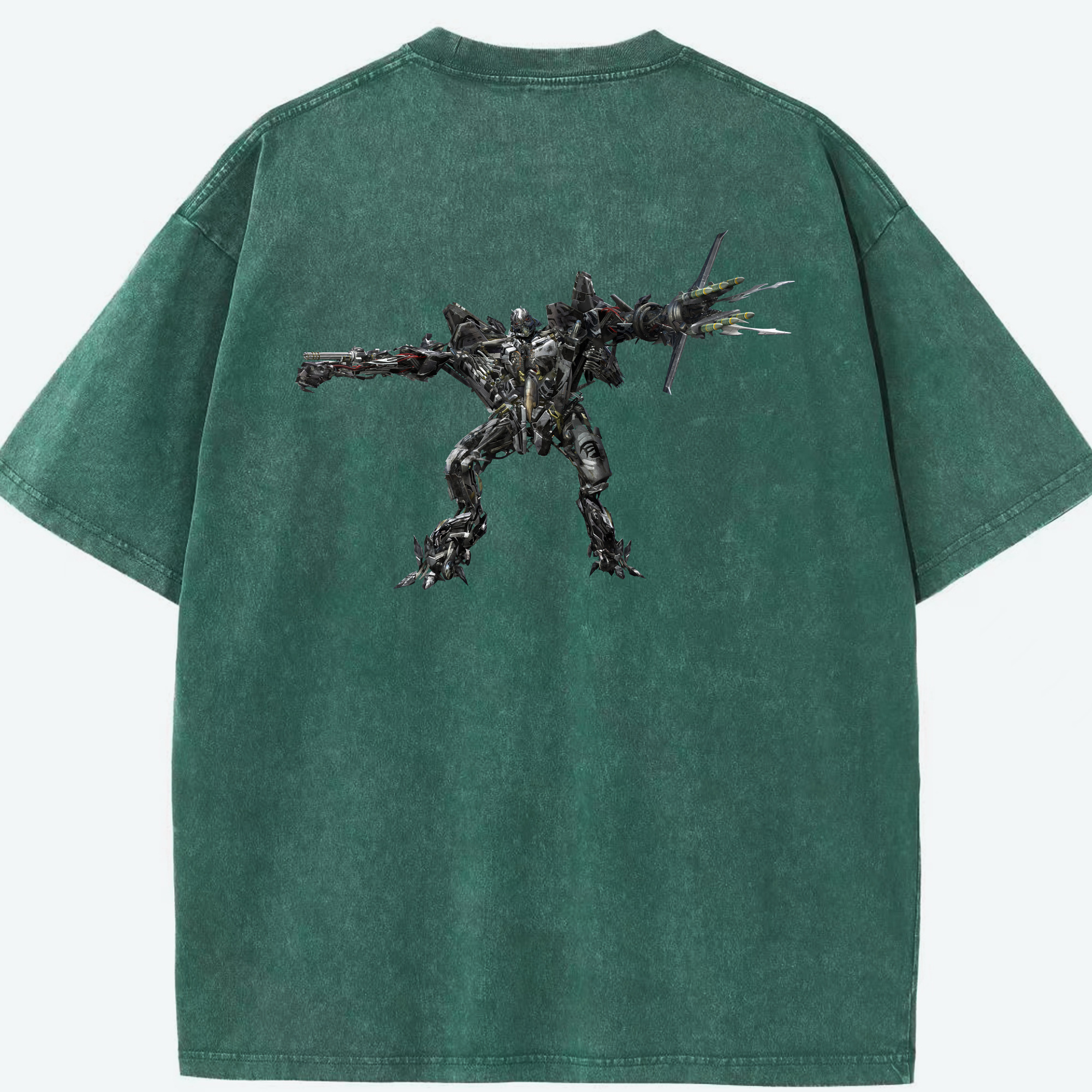 （画像用） Transformers トランスフォーマー 綿100% ヴィンテージ風 半袖Tシャツ（背面プリント）
